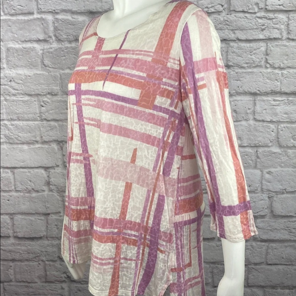 Orvis Womans  3/4 Sleeve Sheer DRYTEX Cotton Blend Pullover Tunic > Small